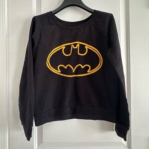 DC Comics Black and Yellow Batman Long Sleeve Tee